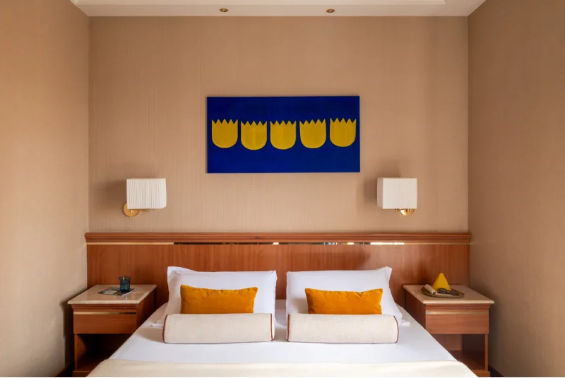 Classic double room with king-size bed and elegant furnishings, comfortable stay near Roma Termini and Piazza della Repubblica - Hotel Diocleziano, BZAR hotels in Rome