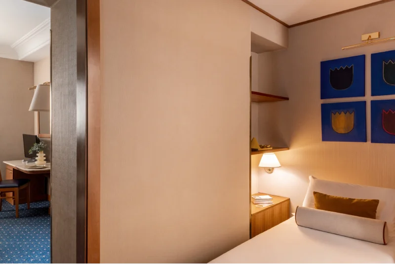 Triple Room with separated sleeping areas and enhanced privacy, ideal for family stays in central Rome - Hotel Diocleziano, BZAR hotels in Rome